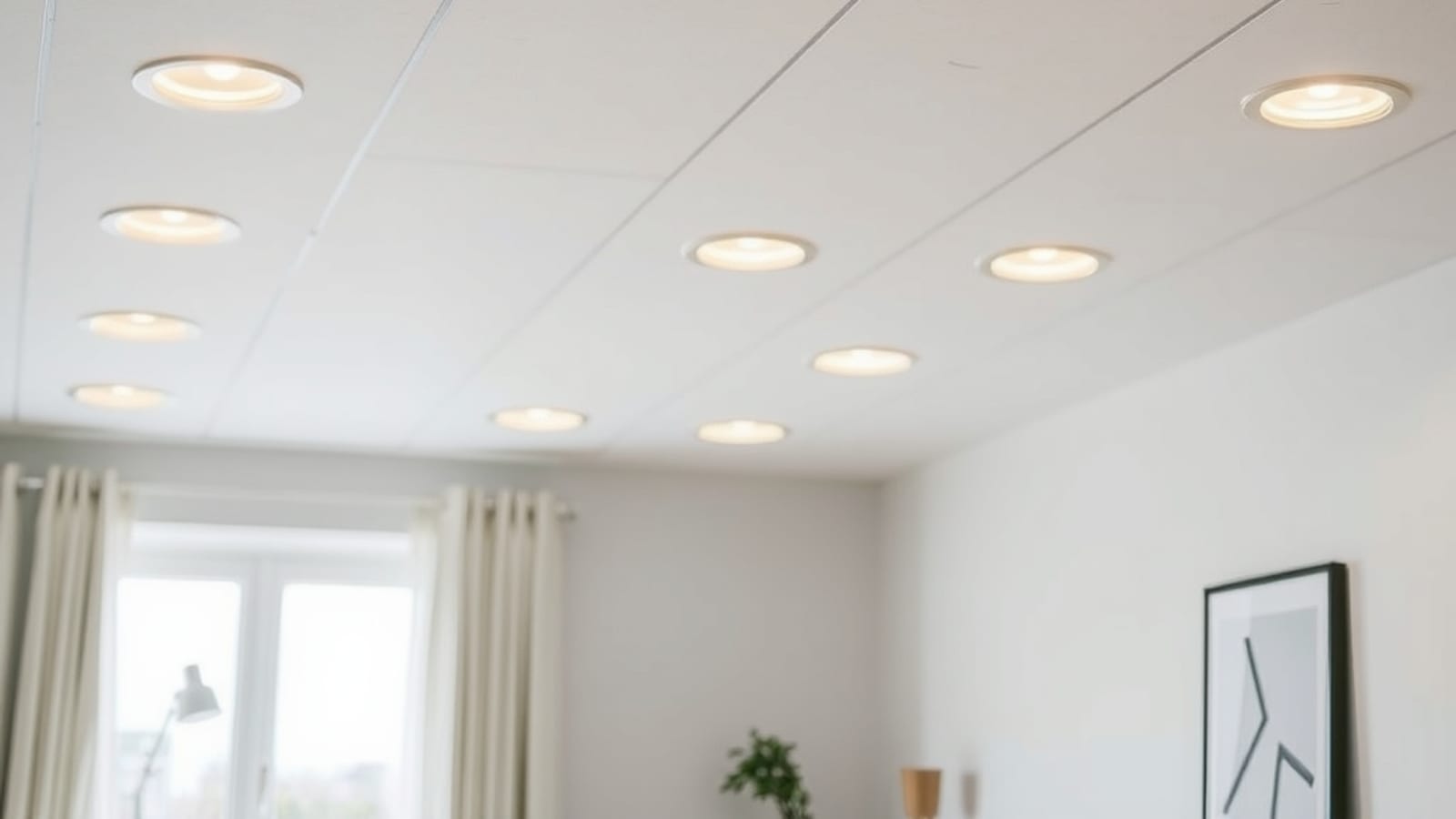 LED-spotlights i taket: antal och pris